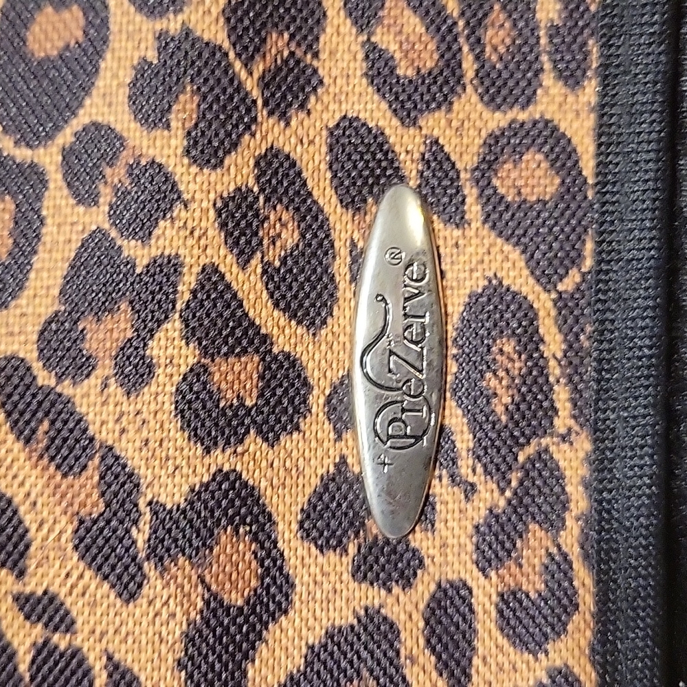 PreZerve Monogrammed Cheetah  Print Costmetic Bag